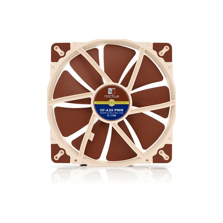 Noctua NF-A20 PWM Ventola case per PC 20 cm Beige marrone