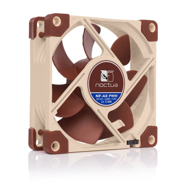 Noctua NF-A8 PWM Sistema raffreddamento computer Ventola case per PC 8 cm Beige Brown