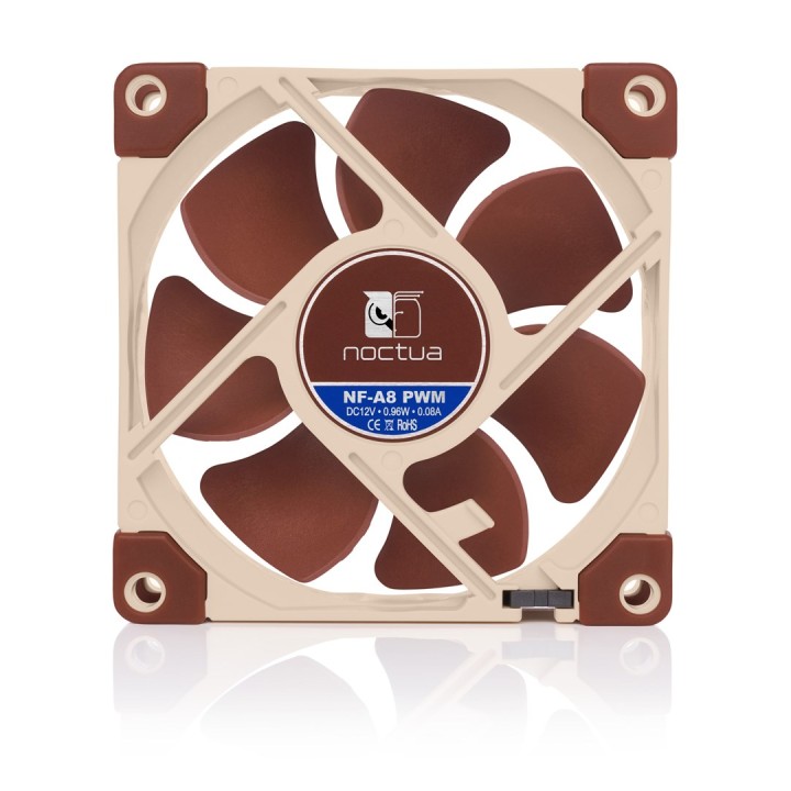 Noctua NF-A8 PWM Sistema raffreddamento computer Ventola case per PC 8 cm Beige Brown