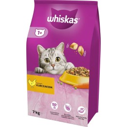 WHISKAS Gatto Adult con pollo - cibo secco per gatti - 7 kg