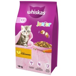 WHISKAS Junior con pollo - cibo secco per gatti - 14kg