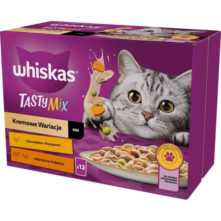 WHISKAS Mix gustoso - cibo umido per gatti - 12x85g