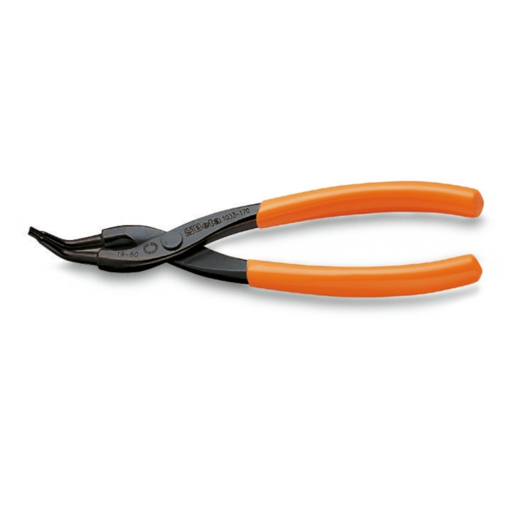 Beta 1033 180 Pinza a becchi piegati a 45° per anelli elastici di sicurezza, per fori manici ricoperti in PVC 010330017