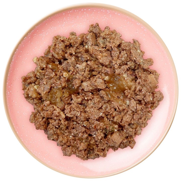 WIEJSKA ZAGRODA Manzo con vitello e catnip – cibo umido per gatti – 100g