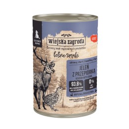 WIEJSKA ZAGRODA Forest Flavors Puppy Cervo con quaglia - cibo umido per cani - 400g