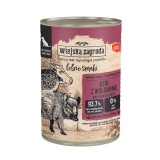 WIEJSKA ZAGRODA Forest Flavours Cinghiale con manzo - cibo umido per cani - 400g