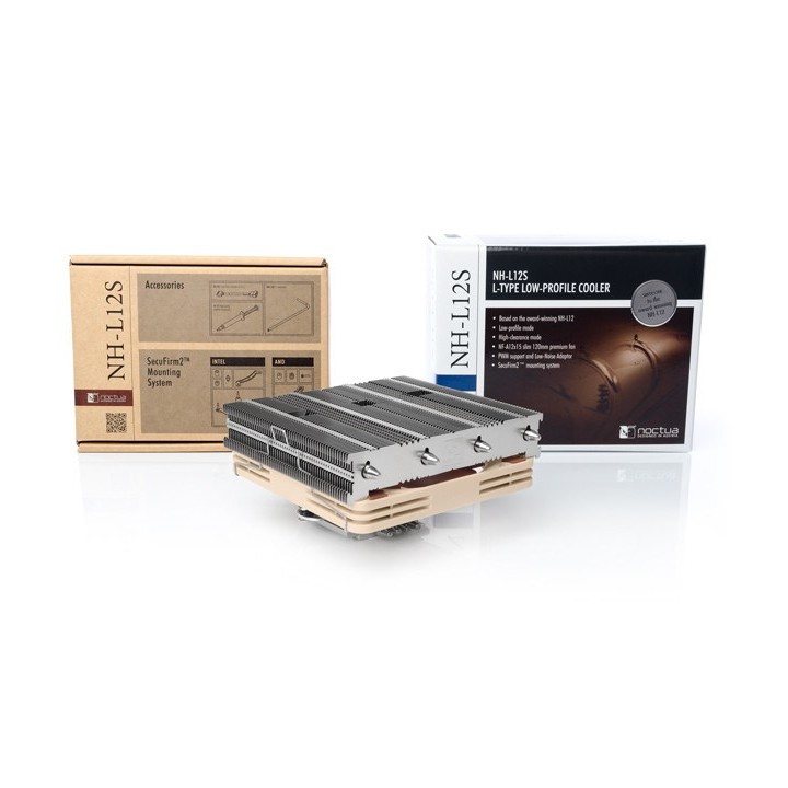 Noctua NH-L12S Componente di raffreddamento per computer Dissipatore per processore 12 cm beige nichel