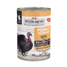 WIEJSKA ZAGRODA Monoprotein Tacchino - cibo umido per gattini - 400g