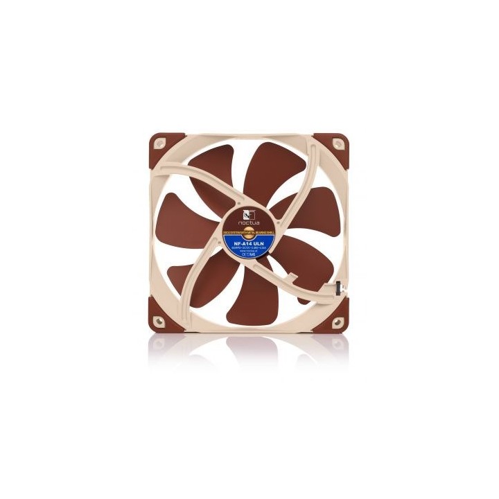 Noctua NOC-NF-A14-ULN Componente di raffreddamento per computer Ventola per case 14 cm beige marrone 1 pezzo