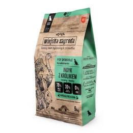 WIEJSKA ZAGRODA Tacchino con coniglio S – cibo secco per cani – 9kg