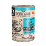 WIEJSKA ZAGRODA Tacchino con salmone - cibo umido per gatti - 400g