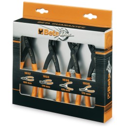 Beta 1031/S4 Serie di 4 pinze per anelli elastici di sicurezza 010310000