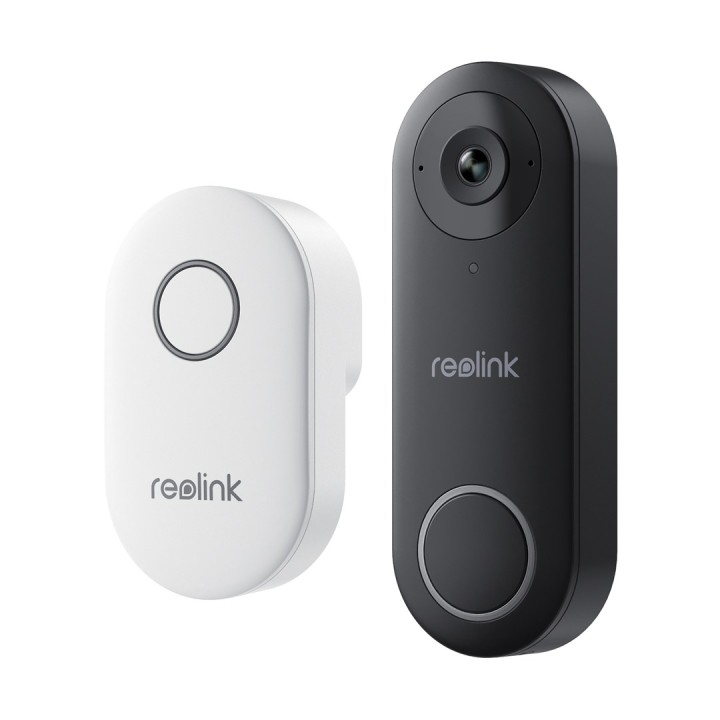 Reolink D340W - 5MP Videocitofono con Campanello 2.4/5 GHz Wi-Fi Rilevamento Persone Audio Bidirezionale Compatibile con NVR bia