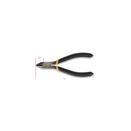 Beta 1081 125 Tronchese a tagliente semiraso manici ricoperti con 2 strati di PVC antiscivolo 010810130
