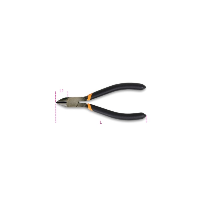 Beta 1081 125 Tronchese a tagliente semiraso manici ricoperti con 2 strati di PVC antiscivolo 010810130