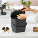 ROTHO Albula Anthracite - contenitore per la raccolta differenziata - 6l