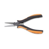Beta 1178BM Pinza per elettronica a becchi mezzotondi lunghi lisci rastremati impugnatura bimateriale 011780101