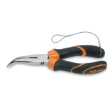 Beta 1168BM-HS 200 Pinze a becchi mezzotondi lunghissimi piegati zigrinati impugnatura bimateriale H-SAFE 011684040
