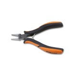 Beta 1171BM Pinza per elettronica a becchi piatti corti lisci impugnatura bimateriale 011710101