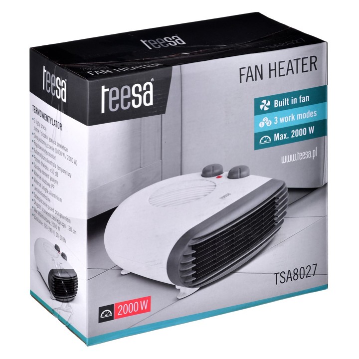 Teesa TSA8027 riscaldatore elettrico per ambienti bianco 2000 W