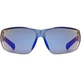 UVEX Equate occhiali ciclismo nero/blu opaco/specchiato blu