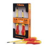 Beta 1273MQF/D4 Serie di 4 giravite slim 012730604