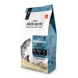 WIEJSKA ZAGRODA Monoprotein Salmone - cibo secco per gatti - 3kg