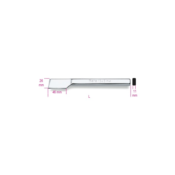 Beta 1343 Scalpello piatto con tagliente laterale 013430001