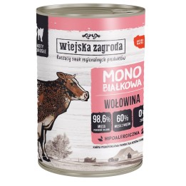 WIEJSKA ZAGRODA Monoprotein Manzo - cibo umido per gatti - 400g