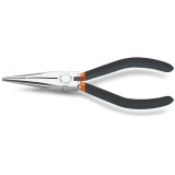 Beta 1009 160 Pinze a becchi mezzotondi lunghissimi zigrinati manici ricoperti con 2 strati di PVC antiscivolo 010090006
