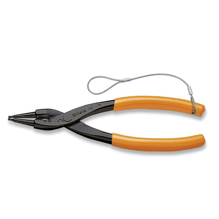 Beta 1032HS 140X13 Pinze a becchi diritti per anelli elastici di sicurezza, per fori manici ricoperti in PVC H-SAFE 010324014
