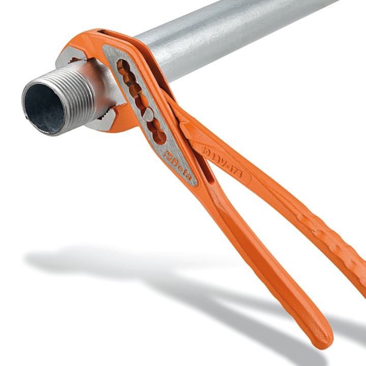 Beta 1048VN 250 Pinza Poligrip regolabile a cerniera chiusa, verniciata arancio 010480116