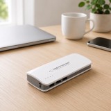 Esperanza EMP106WE Radium power bank grigio bianco 8000 mAh