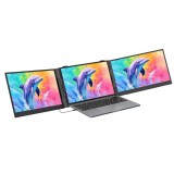 Blackview DCM8 Pro - 15.3 estensore schermo portatile per laptop con supporto dual-monitor e porte 2 USB-C