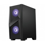 MSI MAG FORGE 100M case per PC gaming mid tower nero 2x 120mm ARGB PWM ventola 1x 120mm ventola 1-6 ARGB hub Mystic Light Sync p