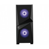 MSI MAG FORGE 100M case per PC gaming mid tower nero 2x 120mm ARGB PWM ventola 1x 120mm ventola 1-6 ARGB hub Mystic Light Sync p