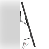Maclean MC-481 supporto a parete ultra sottile per TV per schermi 37-80 curvi fino a 75kg Max. VESA 600x400 supporto universale 