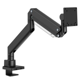 Maclean MC-968 Staffa doppio braccio per monitor con molla a gas 17-57 27 kg resistente robusto supporto full motion staffa max 