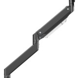 Maclean MC-968 Staffa doppio braccio per monitor con molla a gas 17-57 27 kg resistente robusto supporto full motion staffa max 