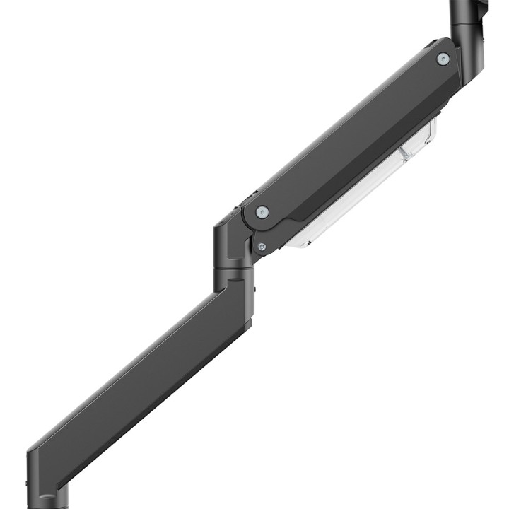 Maclean MC-968 Staffa doppio braccio per monitor con molla a gas 17-57 27 kg resistente robusto supporto full motion staffa max 