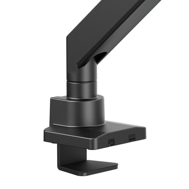Maclean MC-968 Staffa doppio braccio per monitor con molla a gas 17-57 27 kg resistente robusto supporto full motion staffa max 