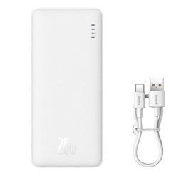 Baseus Airpow Power bank 10000mAh 20W + 30cm USB-C cavo bianco