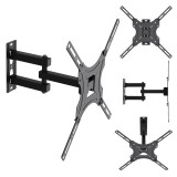 Maclean TV supporto / staffa max VESA 400x400 32-55 fino a 25 kg nero regolazione inclinazione 0°–-15° e regolazione rotazione +