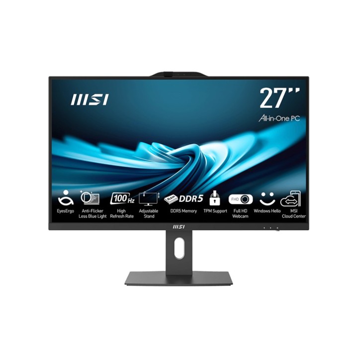 MSI Pro AP272P Intel® Core™ i7 68.6 cm (27 ) 1920 x 1080 pixel All-in-One PC 16 GB DDR5-SDRAM 1 TB SSD Windows 11 Pro Wi-Fi 6 (8