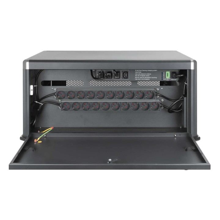 Manhattan Armadietto di ricarica per laptop da scrivania tramite adattatore AC (EU) 20 scomparti installare l'adattatore AC del 