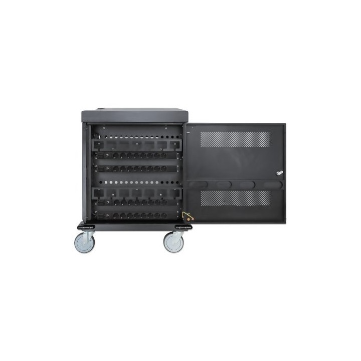 Manhattan Carrello/tavolo di ricarica per laptop tramite adattatore AC (EU) 32 scomparti installare l'adattatore AC del disposit