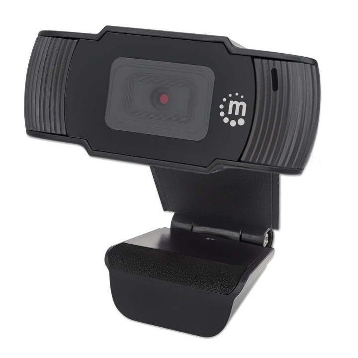 Manhattan webcam USB due megapixel (prezzo di liquidazione) 1080p Full HD USB-A microfono integrato clip regolabile 30 fotogramm