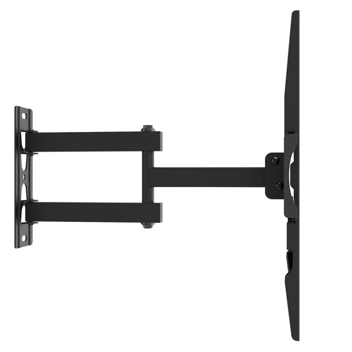 Maclean TV supporto / staffa max VESA 400x400 32-55 fino a 30 kg nero regolazione inclinazione +2°~-10° e regolazione rotazione 