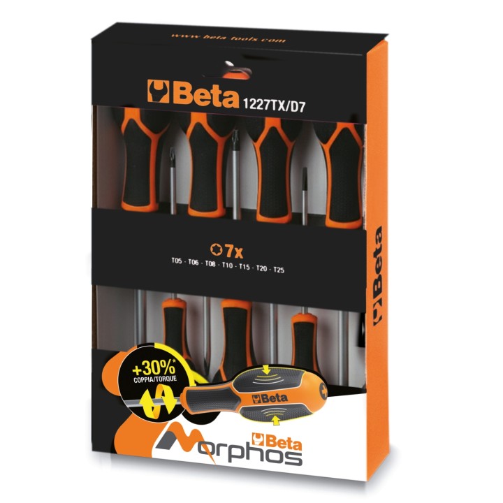 Beta 1227TX/D7 Serie 7 giravite Morphos per viti con impronta Torx® 012270207