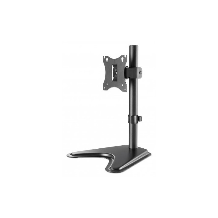 Manhattan Staffa da Scrivania per TV & Monitor con Supporto Orientabile Inclinazione/Rotazione/Girevole Per schermi da 10 a 27 V